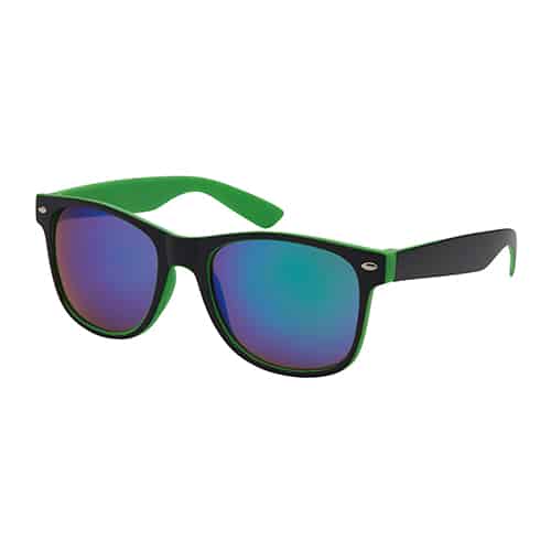 Festival zonnebril | Wayfarer groen/zwart