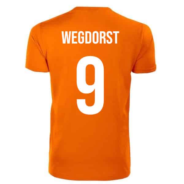 Wegdorst oranje shirt