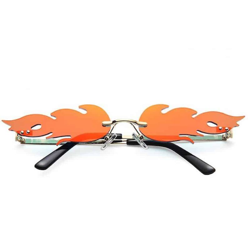 Vlammen zonnebril - Oranje lenzen