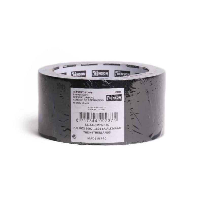 Reparatietape - Duct tape - 48 mm x 10 mtr zwart