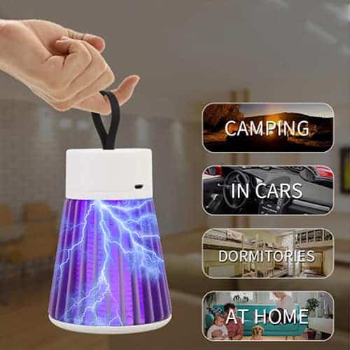 Muggenlamp met muggenvanger
