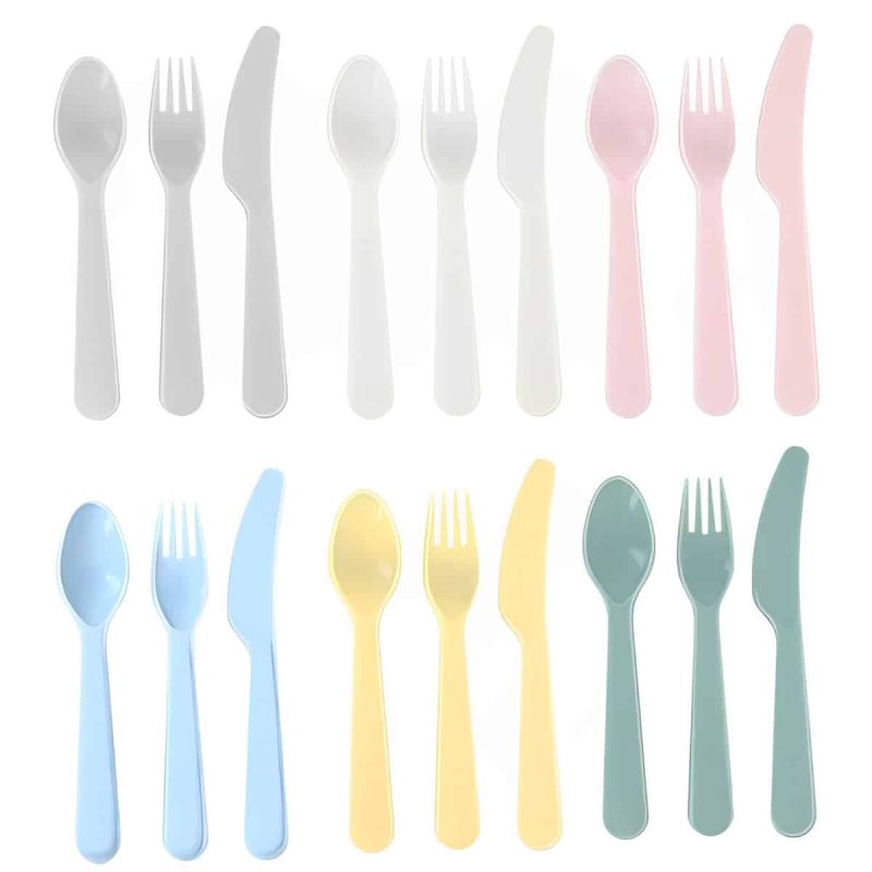 Camping bestekset 18-delig multicolor - Afbeelding 2