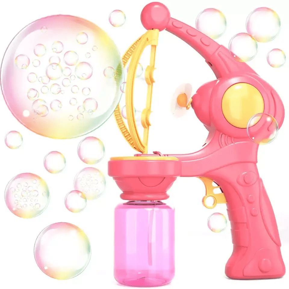 Bellenblaas pistool grote bubbels in bubbels roze