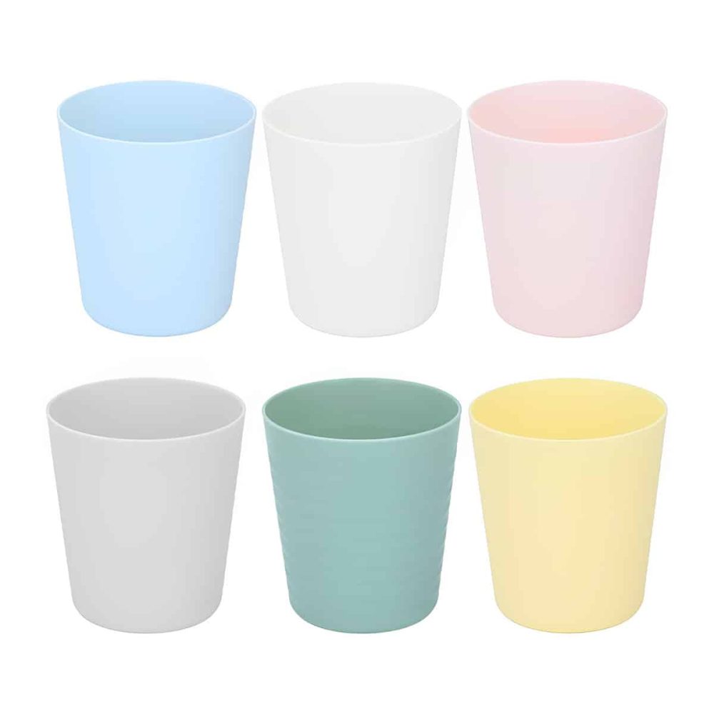 Camping bekers 230 ml 6 stuks multicolor
