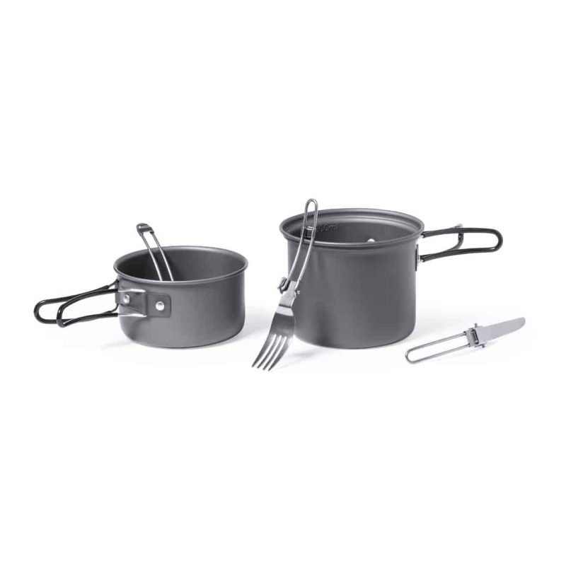 Camping pannenset met bestek - Afbeelding 6
