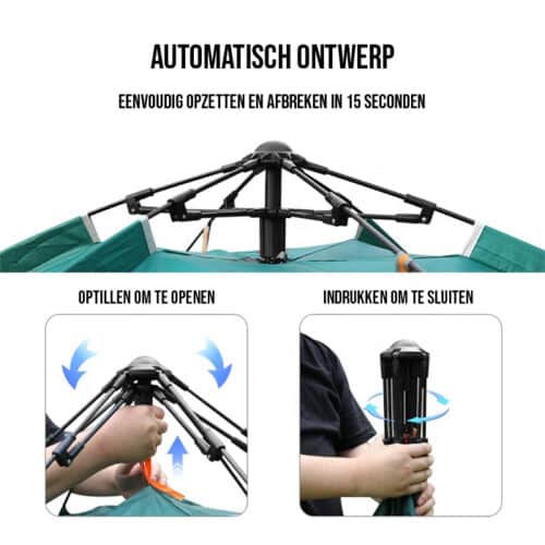 Camptest festivaltent 2-3 persoons ontwerp