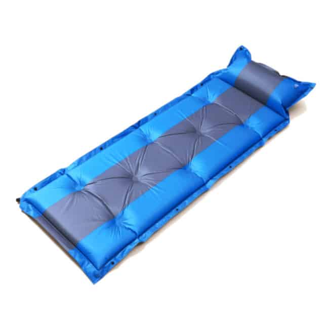 Campfest zelfopblazende slaapmat 60 x 192 cm blauw
