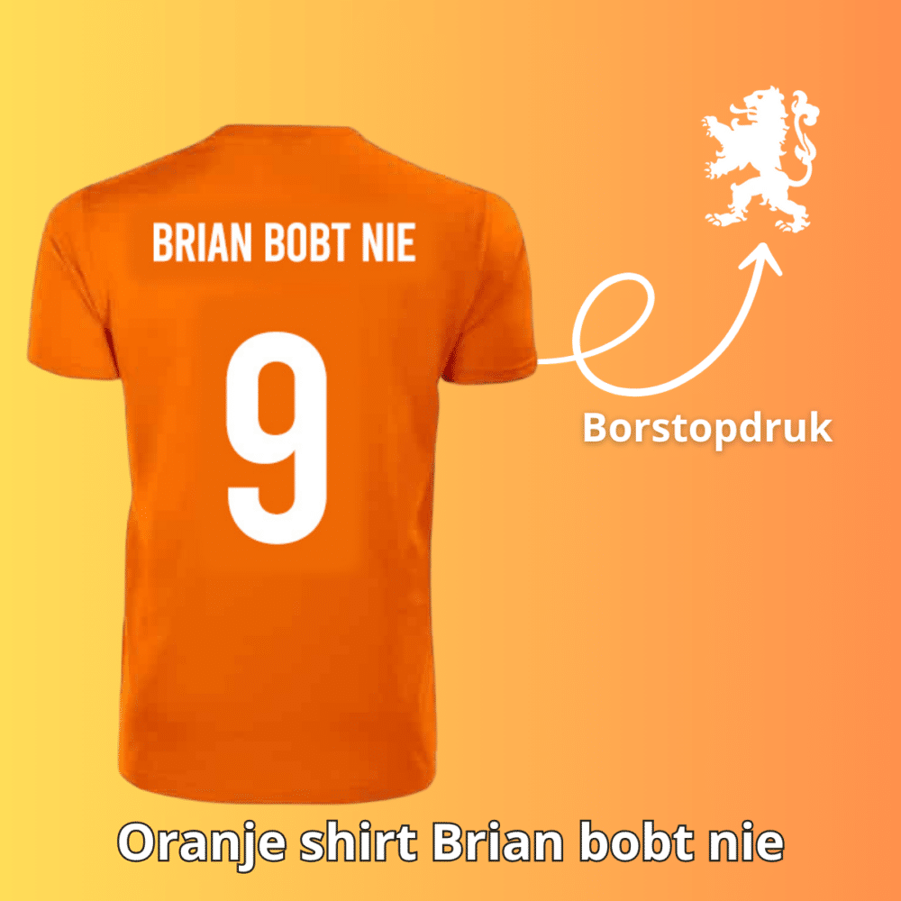 Brian bobt nie oranje shirt