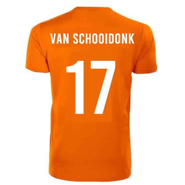 Oranje shirt | van Hooijdonk – van Schooidonk