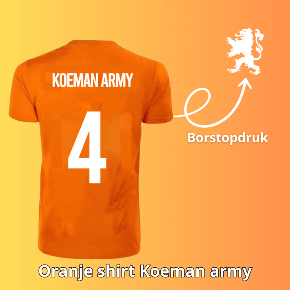 Koeman army oranje shirt