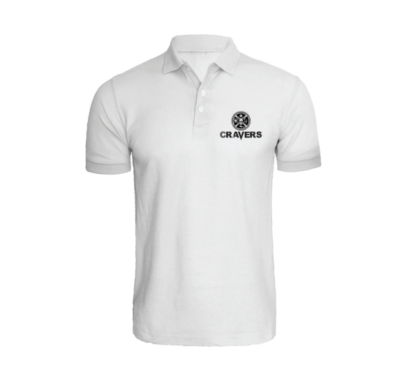 Polo shirt Hardcore Cravers white