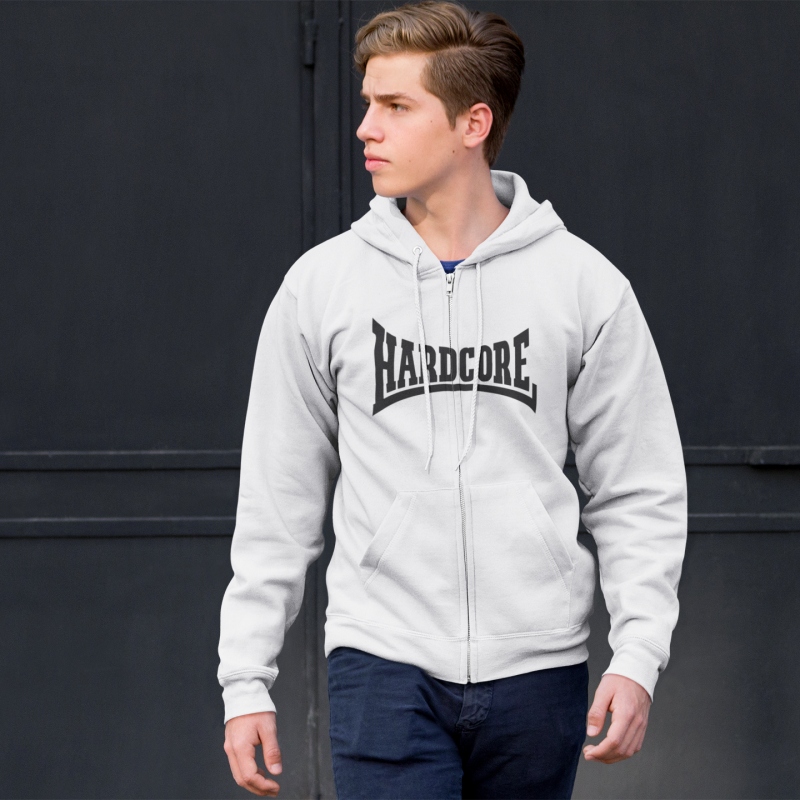 Hardcore vest united old skool met rits - Afbeelding 2