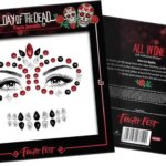 Face Jewels Day Of The Dead Skull Halloween glitters