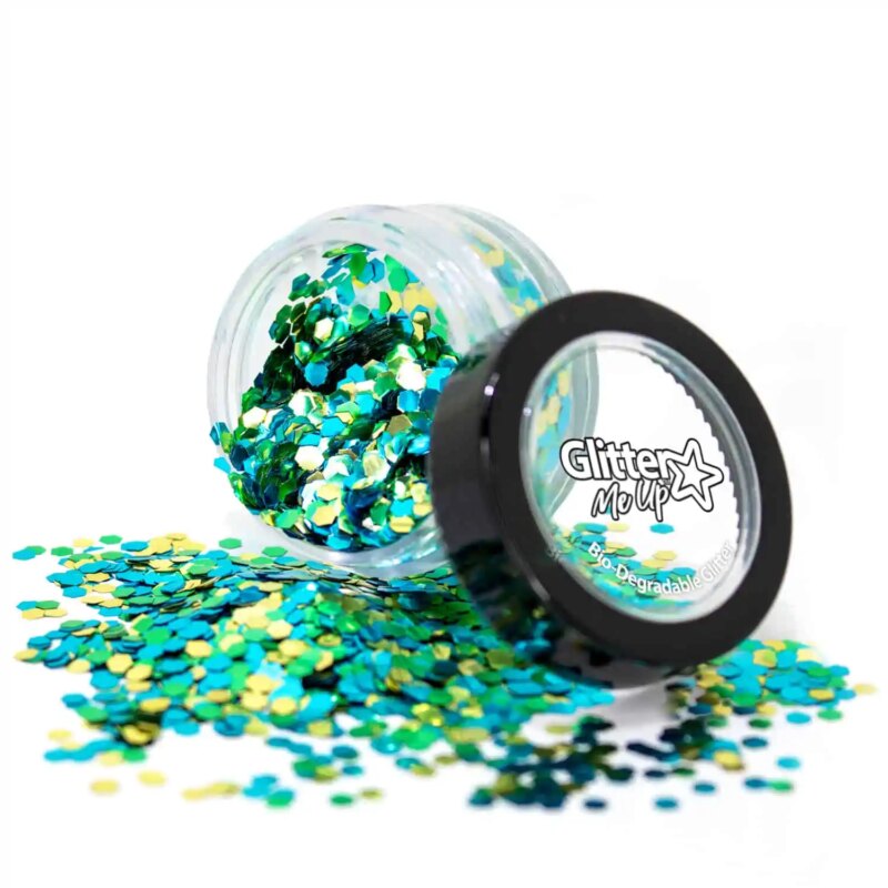 Festival make up PaintGlow Biodegradable Chunky Glitter Blends – Sea Horse