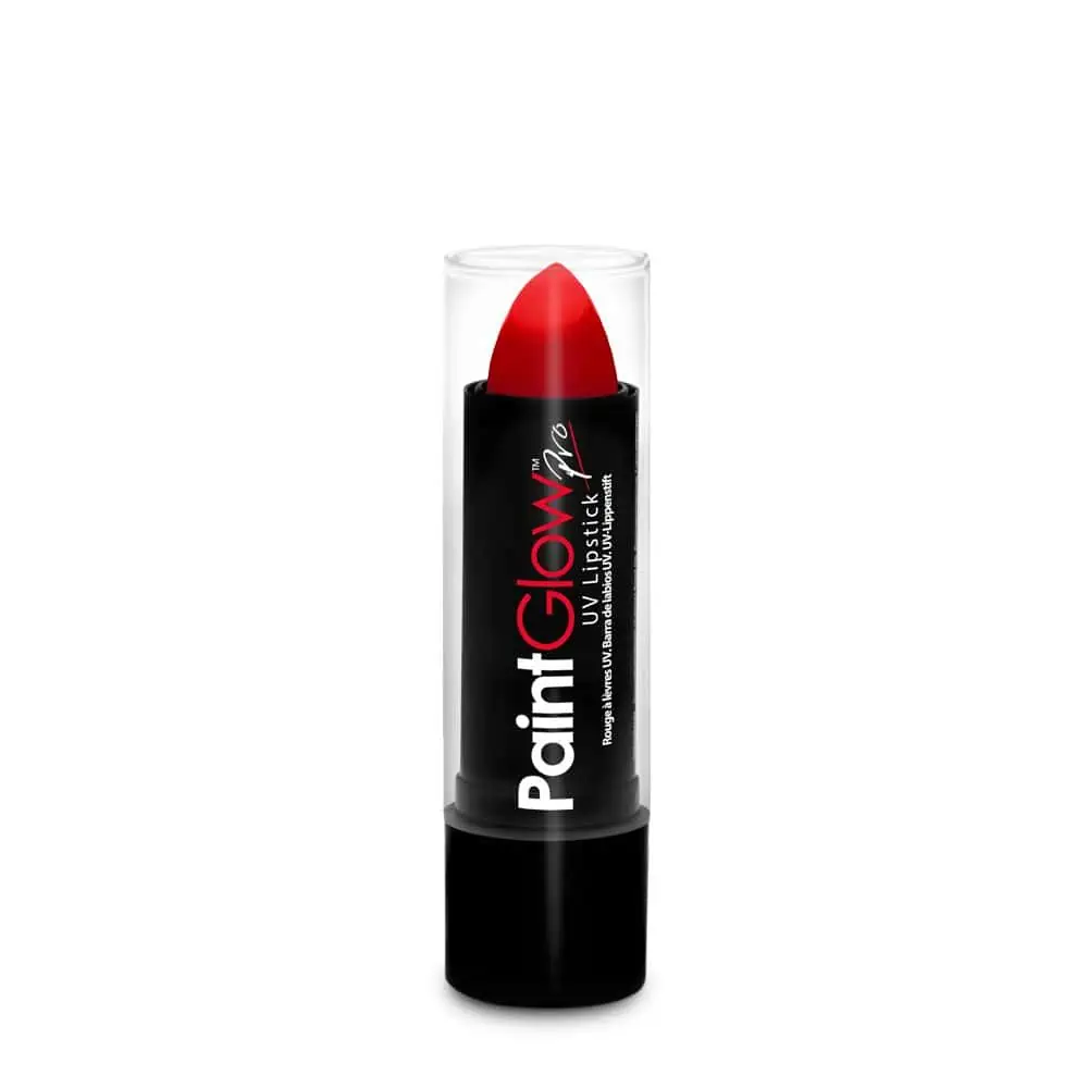 Festival make up_UV Blacklight verf_PaintGlow UV lippenstift – Rood