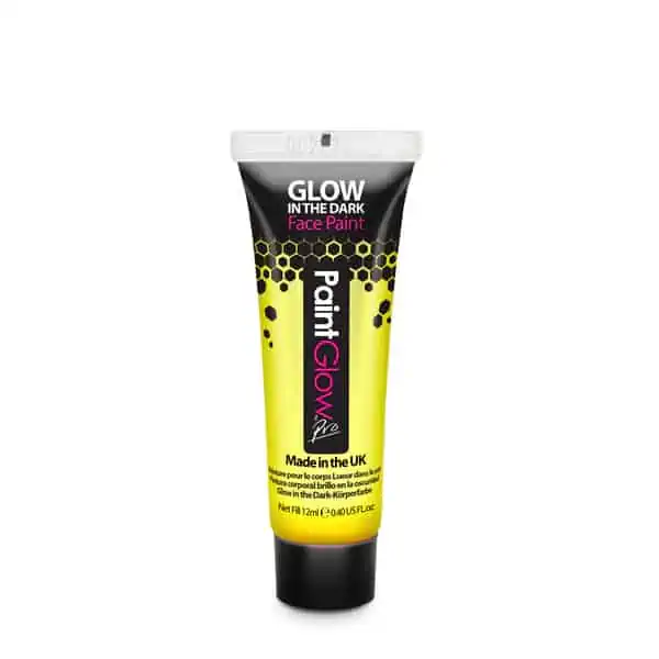 Festival make up_Glow in the dark verf_Glow in the Dark Face paint geel