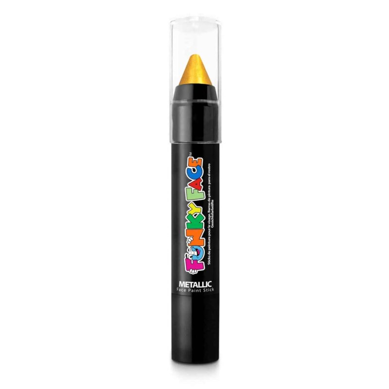 Festival make up_Metallic verf_Paintglow Face Paint Stick – Metallic Gold