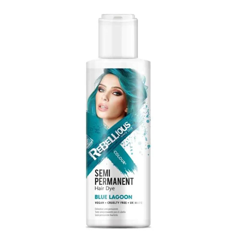 Festival make up_Haar glitters & verf_PaintGlow semi permanente haarverf Blue Lagoon – 100ml