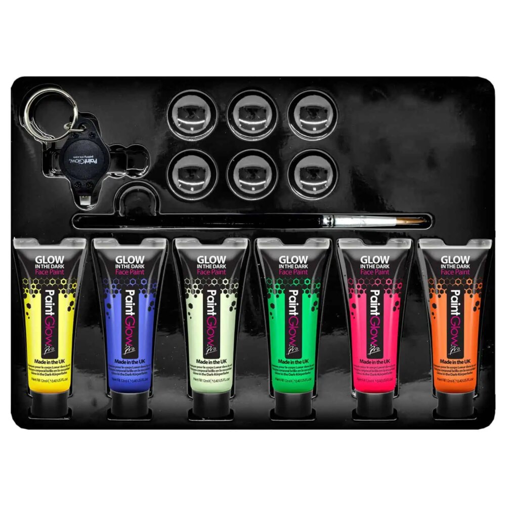 Paintglow | Glow in the dark face & body paint kit