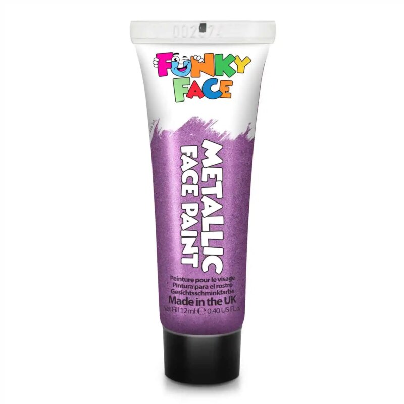 Festival make up_Metallic verf_Paintglow Face & Body Paint – Metallic Purple