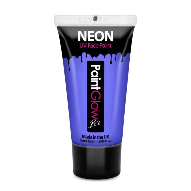 Festival make up_UV Blacklight verf_UV Face & Body Paint 50ml – Blauw