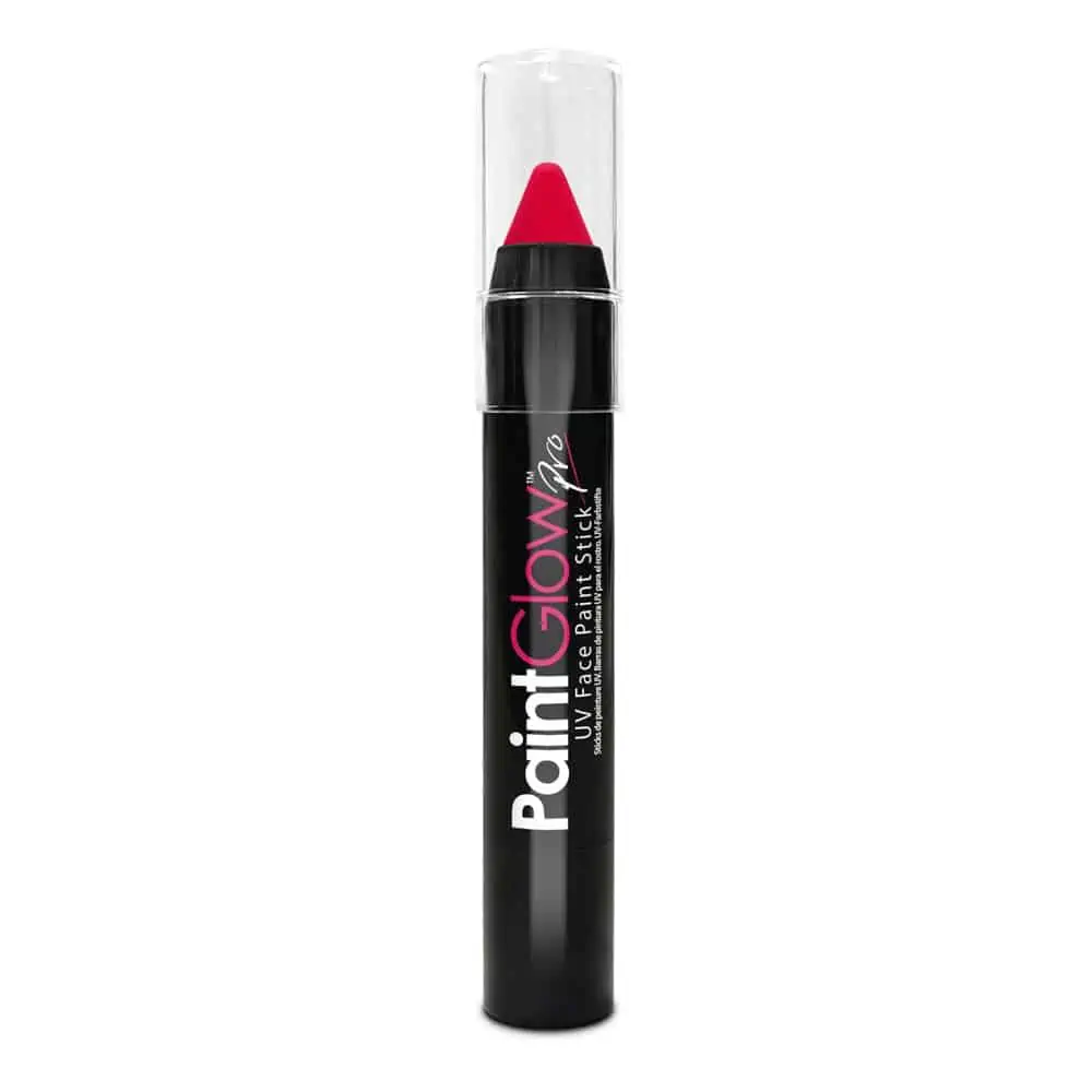 Festival make up_UV Blacklight verf_UV Face & Body Paint Stick – Roze
