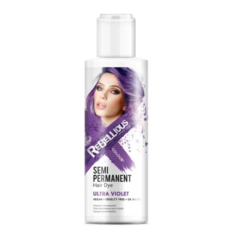 Festival make up_Haar glitters & verf_PaintGlow semi permanente haarverf Ultra Violet – 100ml
