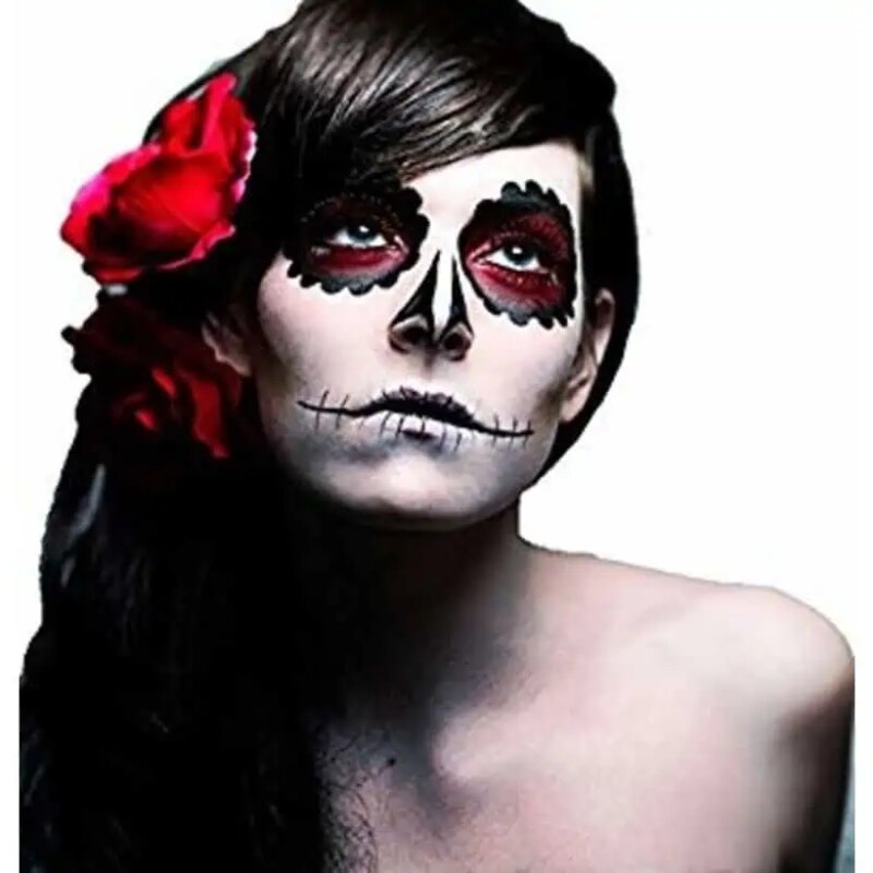 PaintGlow Halloween Face & body paint Classic colors – White