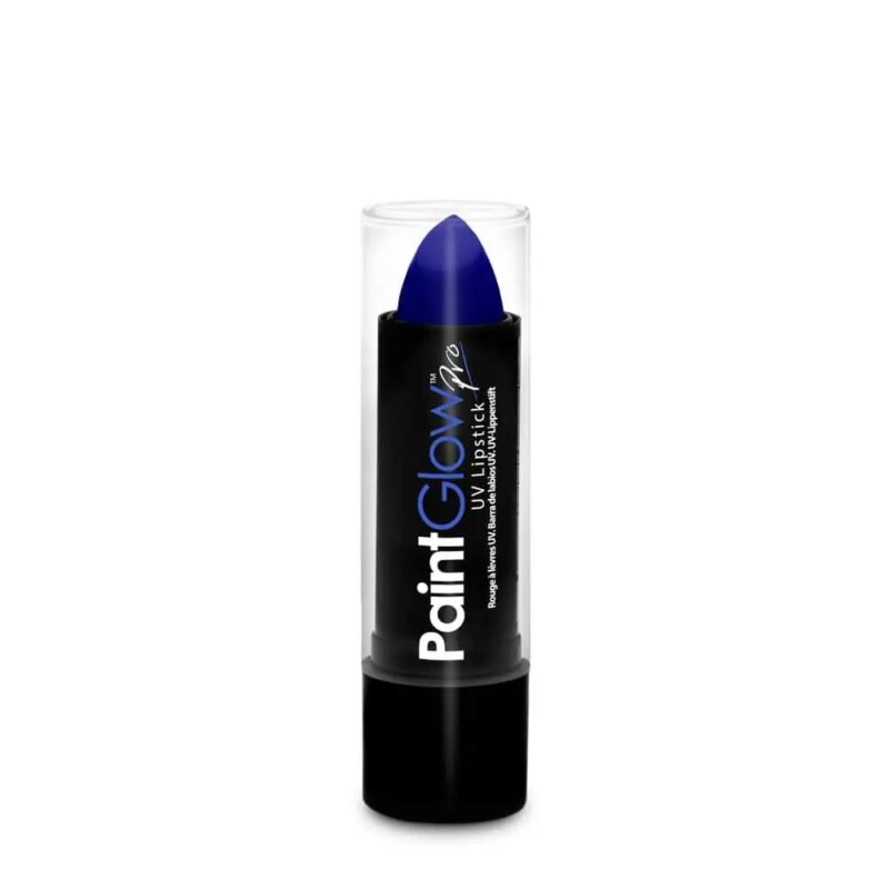 Festival make up_UV Blacklight verf_PaintGlow UV lippenstift – Blauw