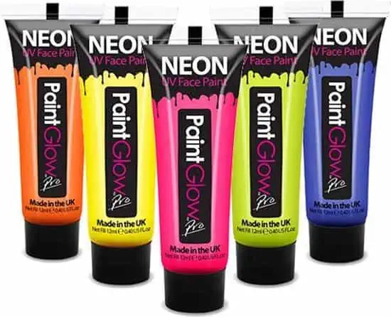 Festival make up_UV Blacklight verf_Neon Verf / Blacklight Verf PaintGlow – 5x13ml