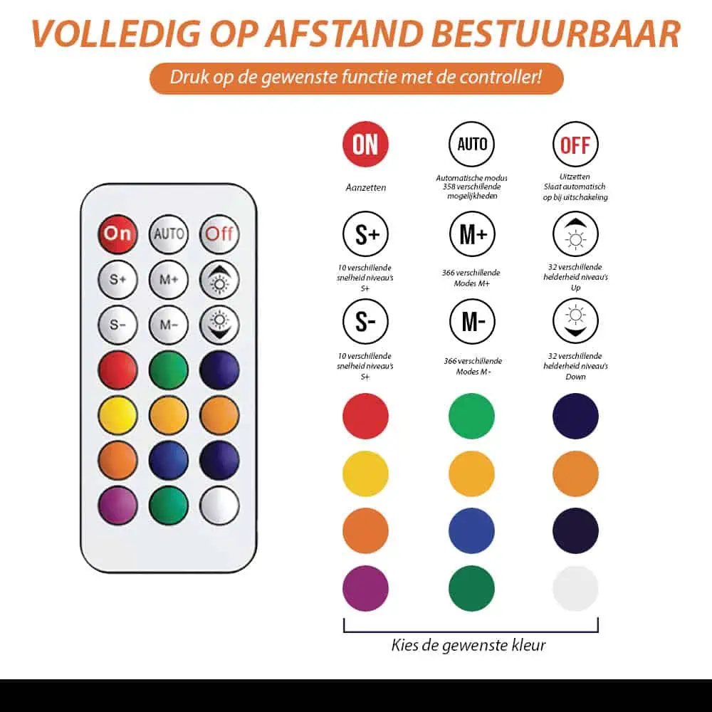 Discofan – XXL grote waaier – Zwart