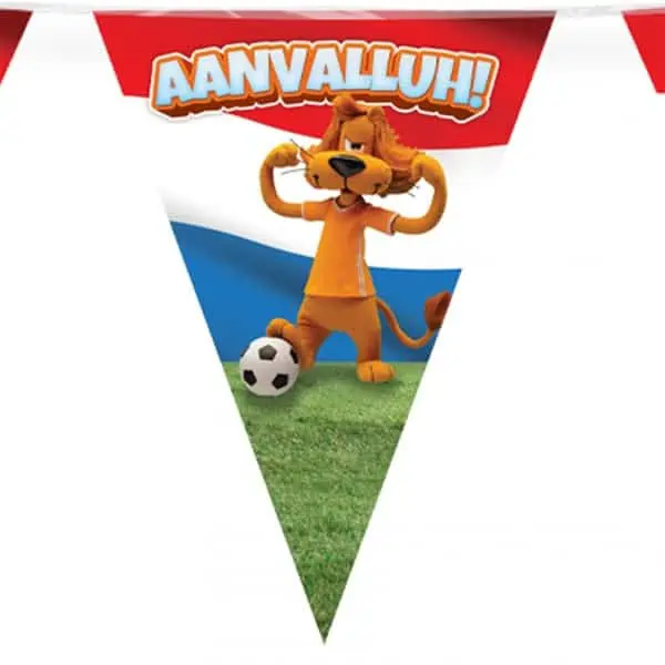 Vlaggenlijn Loeki Aanvalluh! rood-wit-blauw 10 meter