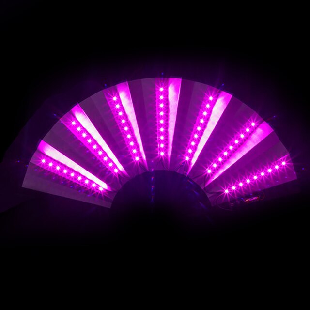 XXL grote waaier met LED verlichting – Roze