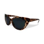 Zonnebril Cat Eye panterprint bruin