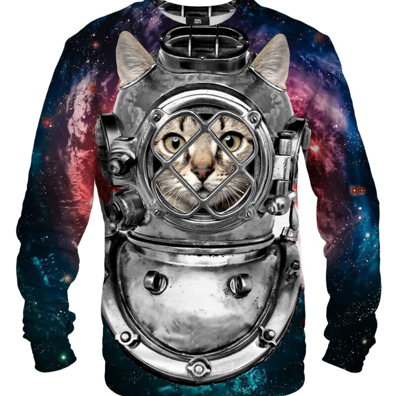 Astronaut Cat cotton sweater