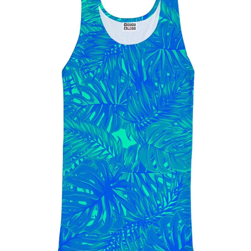 Blue jungle tank top