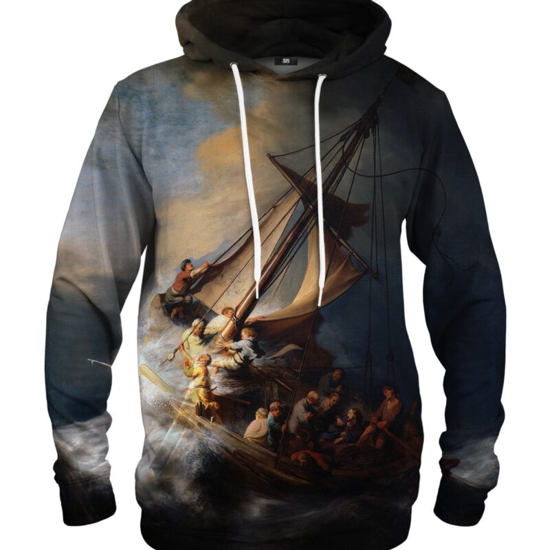 Christ in the Storm on the Lake of Galilee hoodie