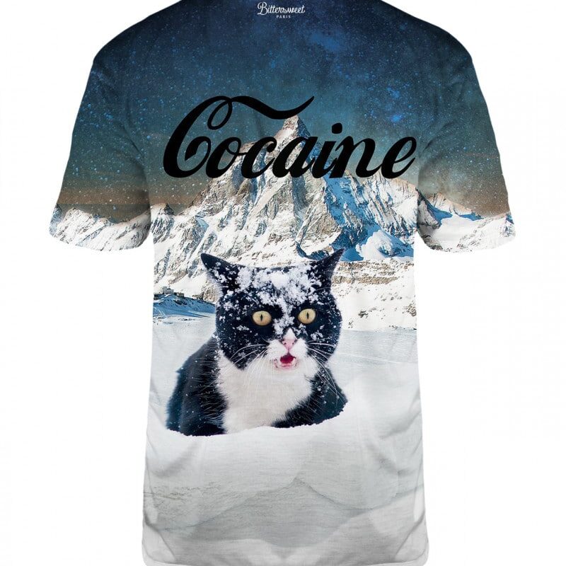 Cocaine Cat T-shirt - Afbeelding 2