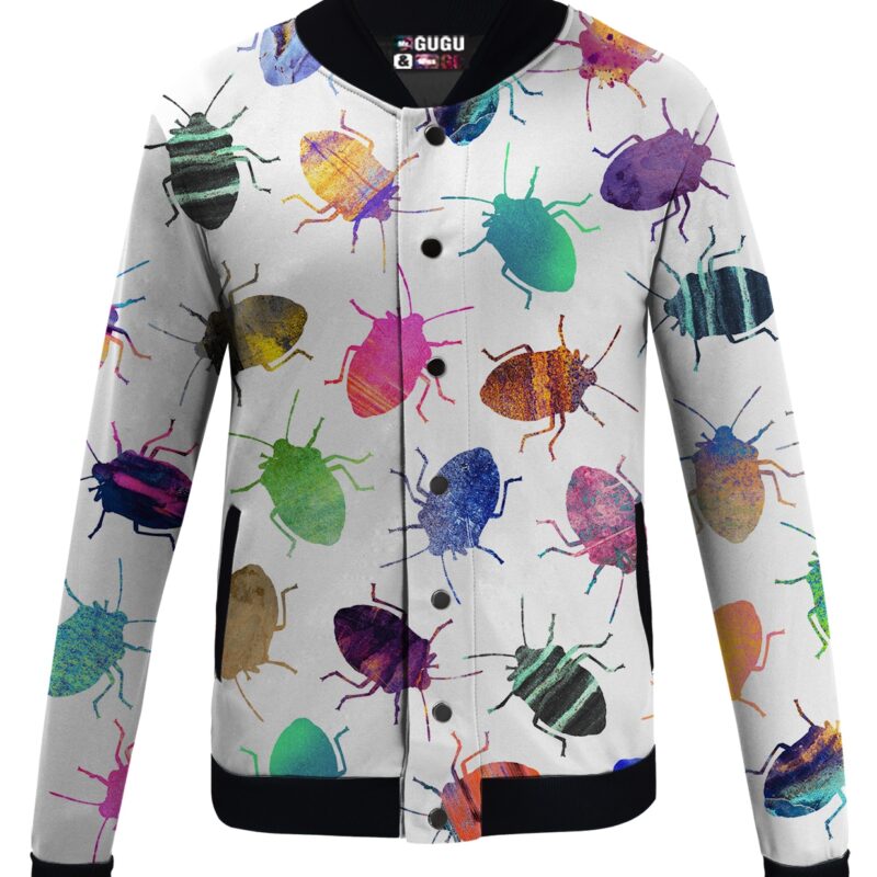 Colorful Cockroaches Baseball Jacket