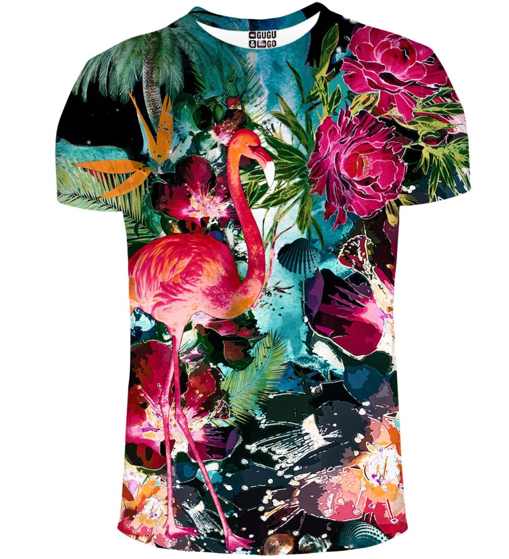 Colorful Flamingo T Shirt