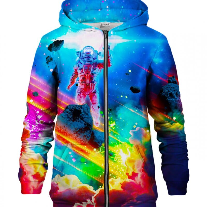 Colorful Nebula Zip Hoodie