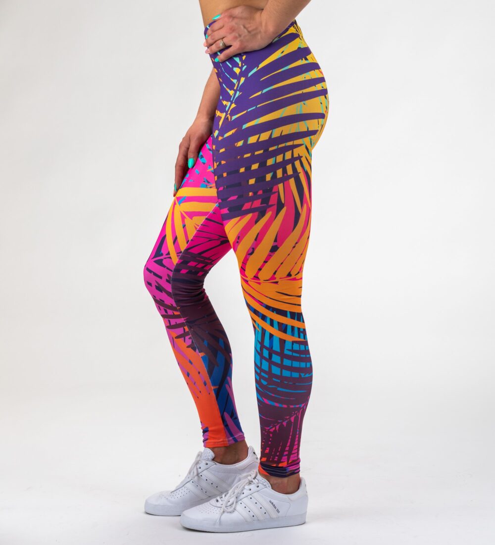 Colorful palm leggings