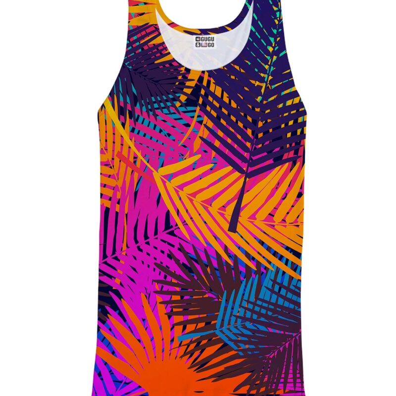 Colorful palm tank top