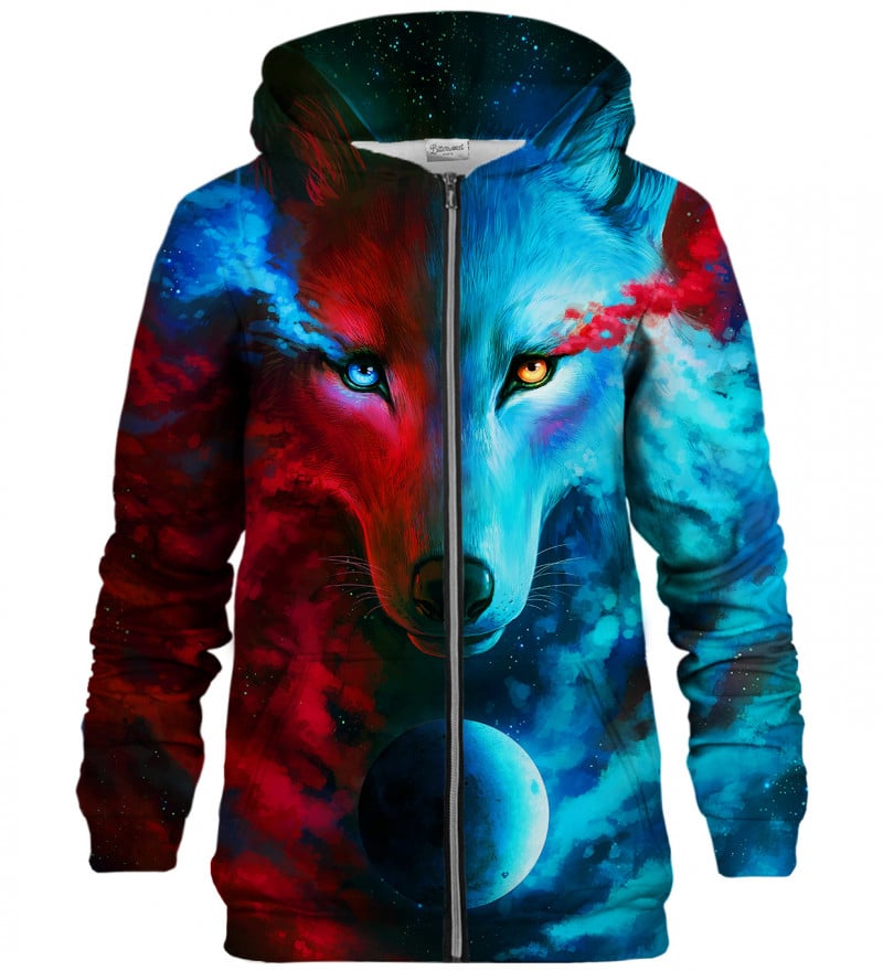 Dark and Light Meet Zip Hoodie