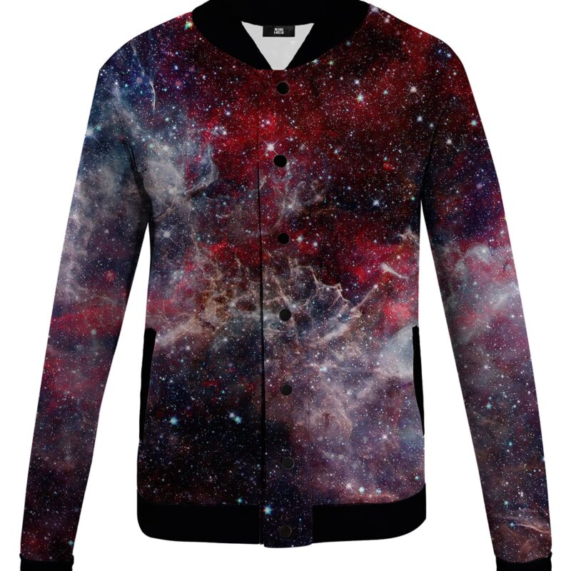 Deep Red Nebula Baseball jacket