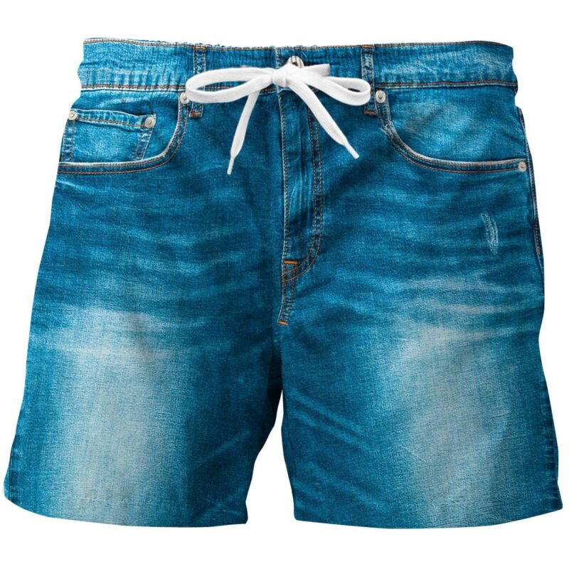 Denim zwembroek