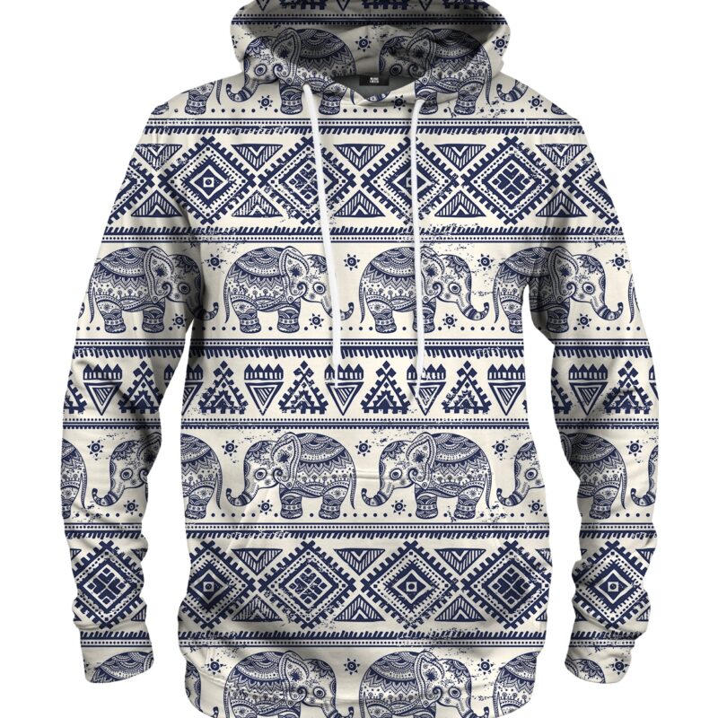 Elephants Pattern hoodie