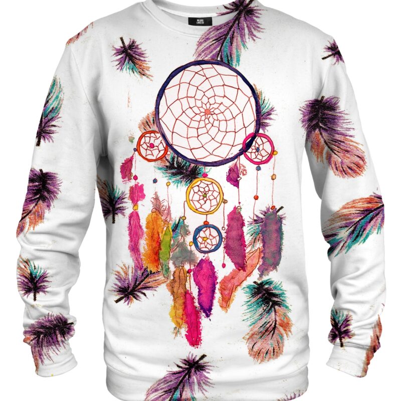 Feathers dreamcatcher cotton sweater