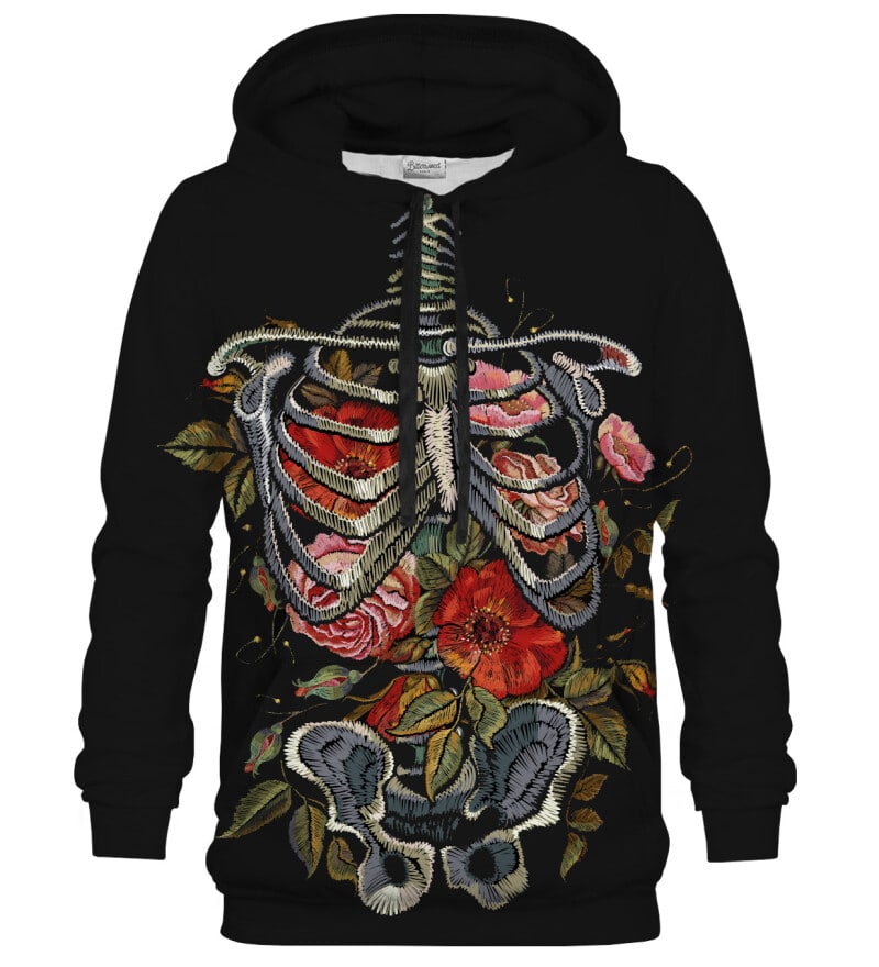 Floral Chest Hoodie