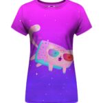 Flying Cat Womens t-shirt